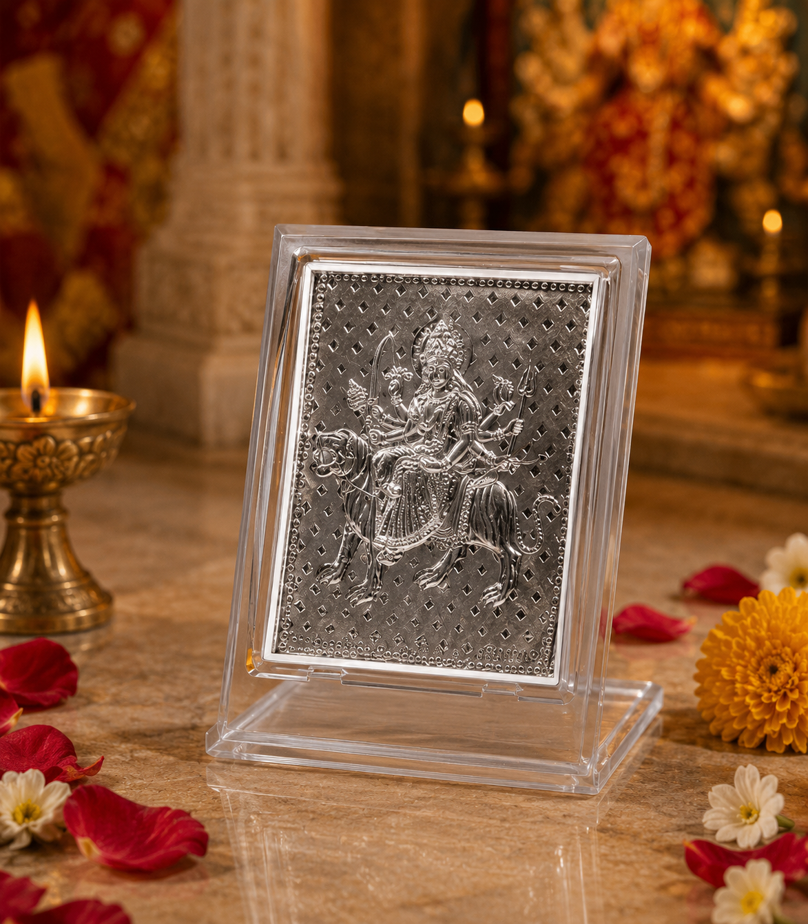 Maa durga stand Maa Durga – Foil Stand - Image 1